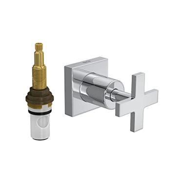 Imagem de Acabamento para registro de pressão 1/2" e 3/4" com mecanismo 1/2 volta Clean, Deca, Cromado, 4916.C.CLN.PQ