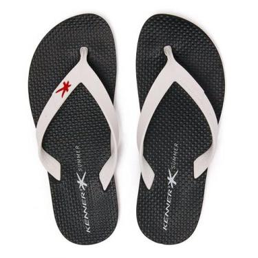 Imagem de Chinelo Kenner Summer Torcida Masculino - Preto E Branco