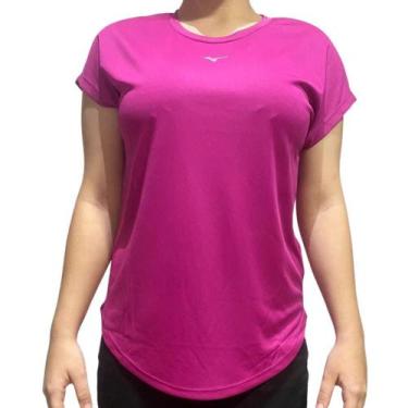 Imagem de Camiseta Feminina T-Shirt Mizuno Spark New Treino Rosa Pink 4146498