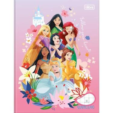 Imagem de Caderno Quadriculado Univers Princesas 40Fls Brochura 1X1Cm Pct Com 05 109219