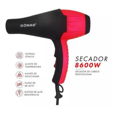 Secador De Cabelo Profissional 5000w Bivolt Rápido E Leve