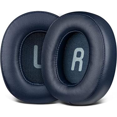Imagem de SOULWIT Almofadas de Substituição para JBL Tune 700(700BT)/710(710BT)/720(720BT)/750(750BT,750BTNC)/760(760NC)/770(770NC), Com Espuma de Isolamento Mais Suave - Couro de Proteína Azul