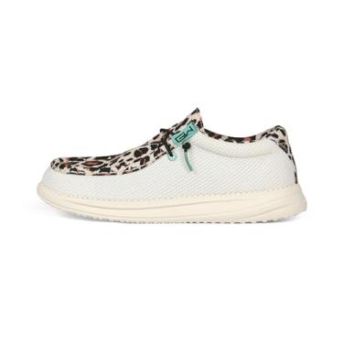 Imagem de Gator Waders Sapatos femininos de acampamento – Sapatos duráveis e leves e flexíveis para caminhadas, acampamento, pesca e uso casual, Leopardo, 35