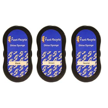 Imagem de FeetPeople Esponja de brilho profissional, Preto/marrom/neutro, 3 Pack