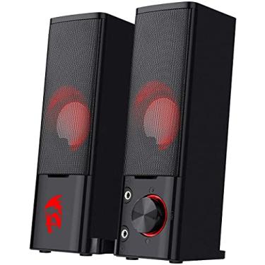 Imagem de Redragon GS550 ORPHEUS PC Gaming Speakers, 2.0 canais estéreo desktop computador barra de som com tamanho compacto manobrável, conector de fone de ouvido, graves de qualidade e fundo