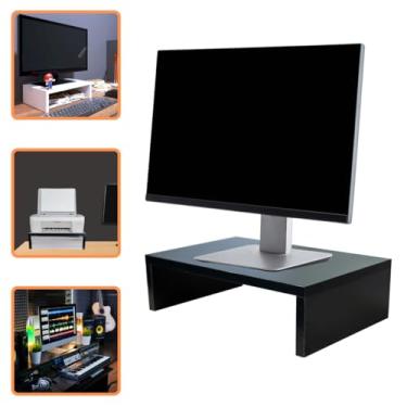 Imagem de Suporte Base Para Monitor MDF Preto