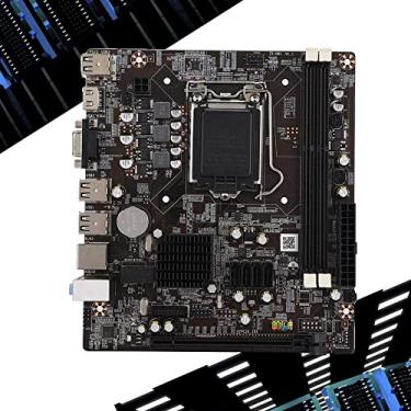 Imagem de Placa-mãe de desktop para H81, CPU para LAG 1150 2DDR3 1600/1333/1066Mhz Placa mãe 1PCI E × 16 com SATA 2.0 USB 2.0 suporte VGA e saída dupla