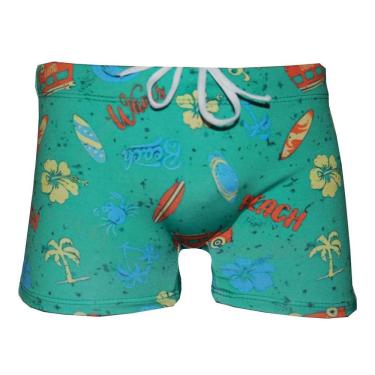 Imagem de Sunga Boxer Infantil Praia Menino Uv50 Piscina Natação Surf