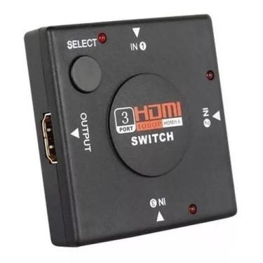 Imagem de Divisor Hd Hub Hdmi 1.4 Splitter Divisor 3 Portas - SHOP ALTERNATIVO
