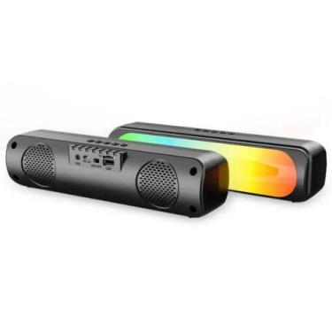 Imagem de Caixa de Som Soundbar Bluetooth 12W Usb com Led RGB GRASEP - D-Y22