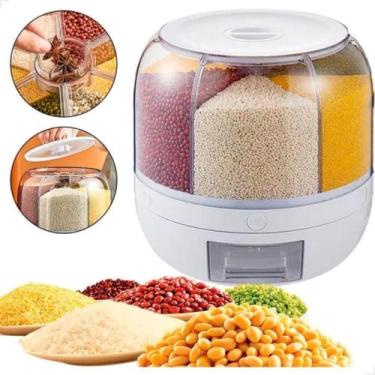 Imagem de Organizador Alimentos Giratório 6 Divisórias Porta Grãos - LORBEN