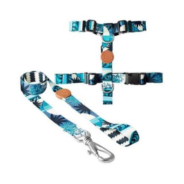 Imagem de Peitoral H com Guia Toh Noronha para Cães - Tamanho P