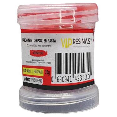 Imagem de Pigmento Epóxi P/Resina Pasta Cores Sólidas 25g Vip Resinas