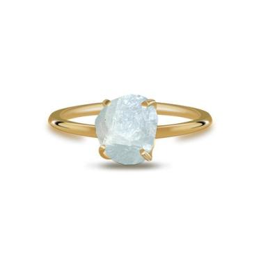 Imagem de Aliança Angelita - Cristal Natural, Banho Ouro 18k