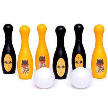 Imagem de Jogo Infantil para Família Boliche Grande 6 Pinos Top Hero Cavalheiro 
