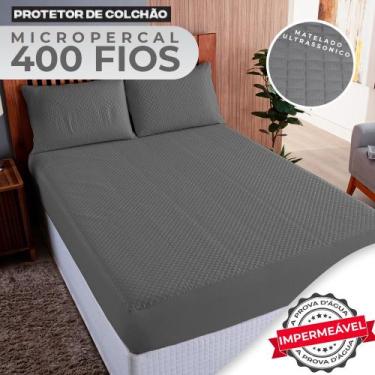 Imagem de Capa Impermeável para Colchão Casal Tecido Micropercal 400 Fios - Prot