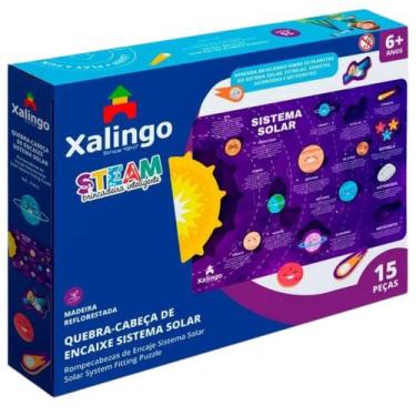 Imagem de Quebra Cabeça De Encaixe Educativo Didático do Sistema Solar  - XALING
