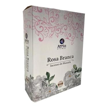 Imagem de META ATACADO, Incenso Indiano Atria Rosa Branca Massala 25 Cxs Com 8 Var