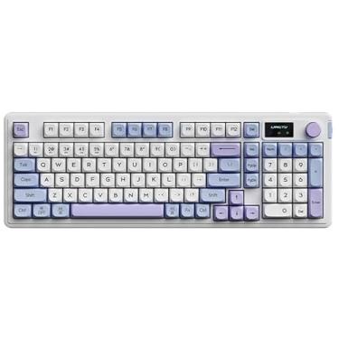 Imagem de Teclado mecânico sem fio L98 - Teclado personalizado tri-modo BT5.0/2,4 GHz/USB-C, hot swap-Azul