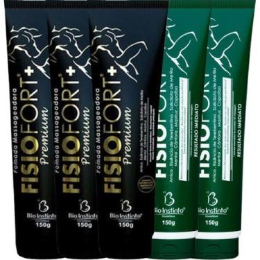 Imagem de Kit 3 Pomada Massageadora Fisiofort Premium 150g + 2 Pomada Massageado