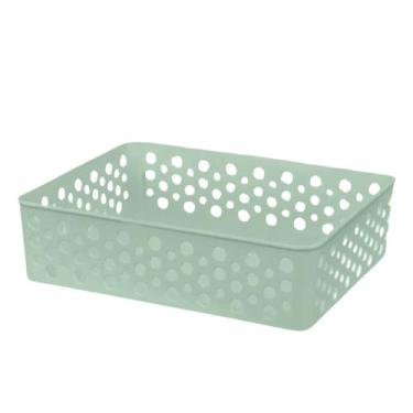 Imagem de Cesto Moderno Organizador Decorativo Médio Closet Otimização De Espaço