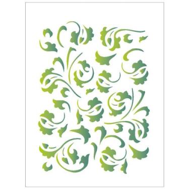 Imagem de Stencil Sp. 15X20 380 Estamp. Folhas - OPA