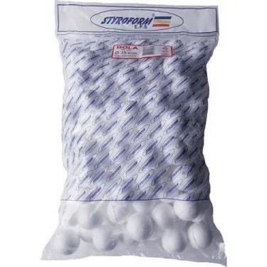 Imagem de Bola De Isopor (EPS) 035mm Pacote C/100 Bolinhas Styroform