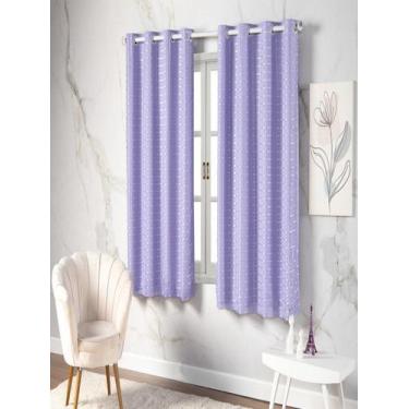 Imagem de Cortina Blackout Pvc Colorido Voil Xadrez 2,80x1,60 Metros - BEAUTY CA