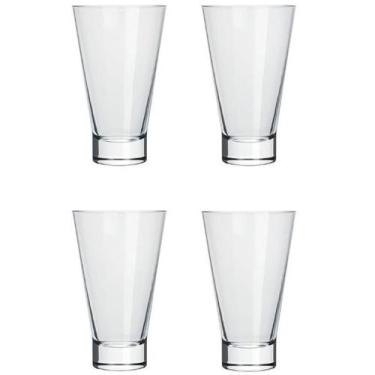Imagem de Jogo 4 Copos De Vidro Long Drink Ilhabela 400ml Reforçado - Nadir