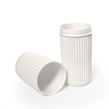 Imagem de Porta Escova de Dente Necessaire Estojo Multiuso Plasútil Branco Chant