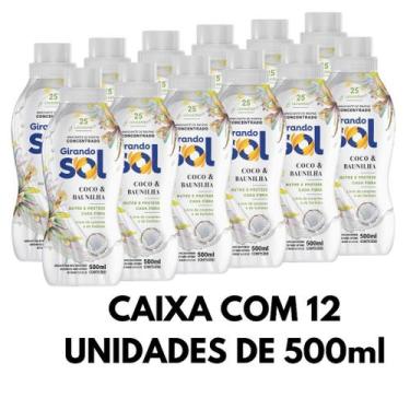 Imagem de Caixa de Amaciante Coco & Baunilha ( 12 Unidades de 500 ml ) - Girando