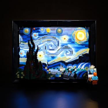Imagem de SIROD Kit de Iluminação para Lego 21333 Vincent Van Gogh Decoração de Edifícios, Luzes LED para Lego 21333, 1 Peça, 12 Anos ou Mais
