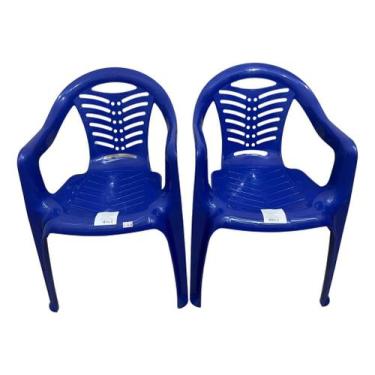 Imagem de Cadeira Poltrona Infantil Baby Azul 02 Und Plasnorthon