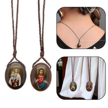 Imagem de Escapulário Cordão Oval Nossa Senhora do Carmo - FORNECEDOR 1