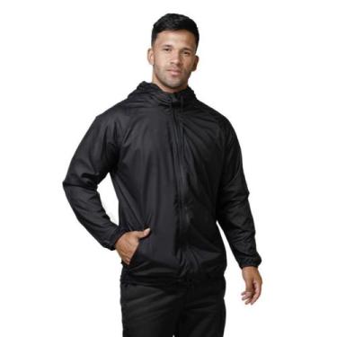 Imagem de Jaqueta Corta Vento Forrada Blusa Masculino Agasalho Esporte Com Capuz