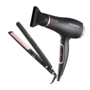 Imagem de Prancha kit secador e chapinha Mondial para cabeleleiro - A.R Variedad