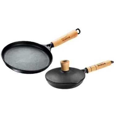 Imagem de Jogo Frigideiras Tapioca e Fast Egg Com Tampa Panela Mineira