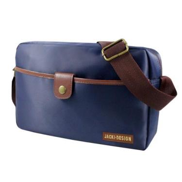 Imagem de Bolsa Masculina Transversal For Men Jacki Design Azul Marrom
