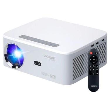 Imagem de Projetor Android 5G 4K, Focagem a Laser e Espelhamento Sem Fio Branco 