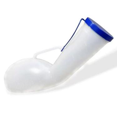 Imagem de Coletor de Urina Tampa Azul Modelo Papagaio (CELLPUS) - Frasco 1,4 Lit