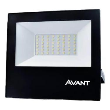 Imagem de Kit 5 Refletor Led 50w Slim Externo Avant Bivolt 6500k Neutr