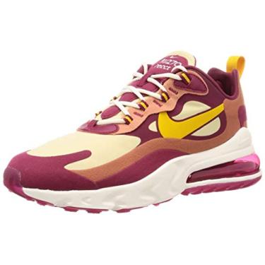 Imagem de Nike Tênis masculino Air Max 270 React, Noble Red Dark Sulfur Team Gold, 40