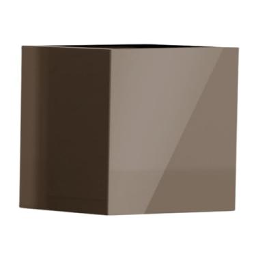 Imagem de Vaso Fibra De Vidro Quadrado Texas P 50cm Vietnamita Caixa Decoração (Bronze)