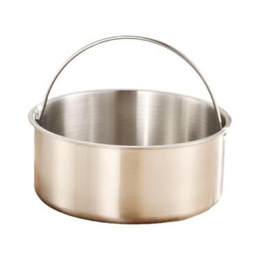 Imagem de Generic Inserção de vapor para alimentos, tigela de vapor, acessório de cozinha, panela de arroz, grade de vapor, cesta, para bolinhos de frango, com Alça,