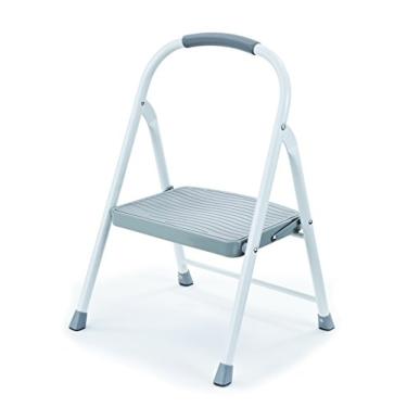 Imagem de Rubbermaid 1 banco de aço para degraus, 1 degrau, Silver