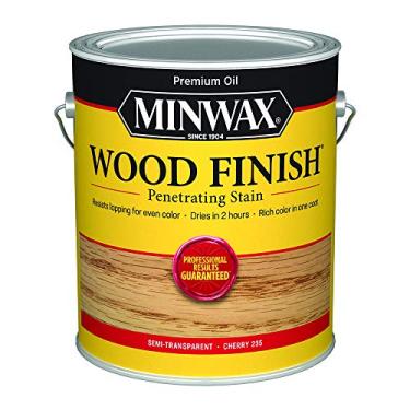 Imagem de Minwax Acabamento de madeira 22350444, mancha de cereja, litro