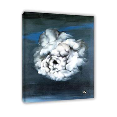 Imagem de JZSDGB Félix Labisse Impressões em tela e pôster-Famous Painting abstrata Wall Art - Reproduções 'Sheitan' em tela - quadros emoldurados em madeira e prontos para pendurar para decoração de casa 20 x