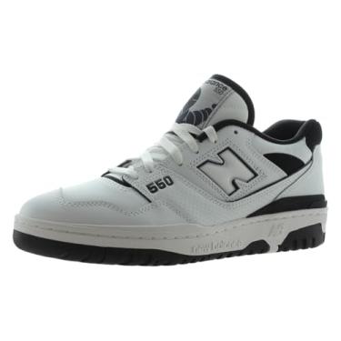 Imagem de New Balance Tênis de corrida masculino 574 Classics, Branco puro/preto e branco, 13 Women/11.5 Men