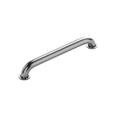 Imagem de Barra De Apoio Metal Idoso Deficiente 40 Cm Banheiro Civitt, Prateado