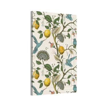 Imagem de Lhdlnn Boho Blue Bird Light Switch Cover No Device Placa de parede amarela limoeiro placa decorativa para banheiro, quarto, casa, 12,7 x 7,6 cm